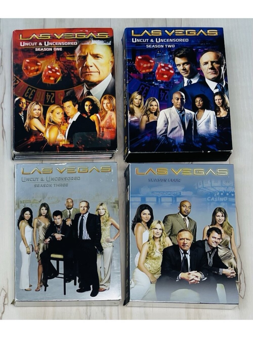 Las Vegas Uncut & Uncensored Seasons 1-4 1 2 3 4 DVD NBC Universal TV Series